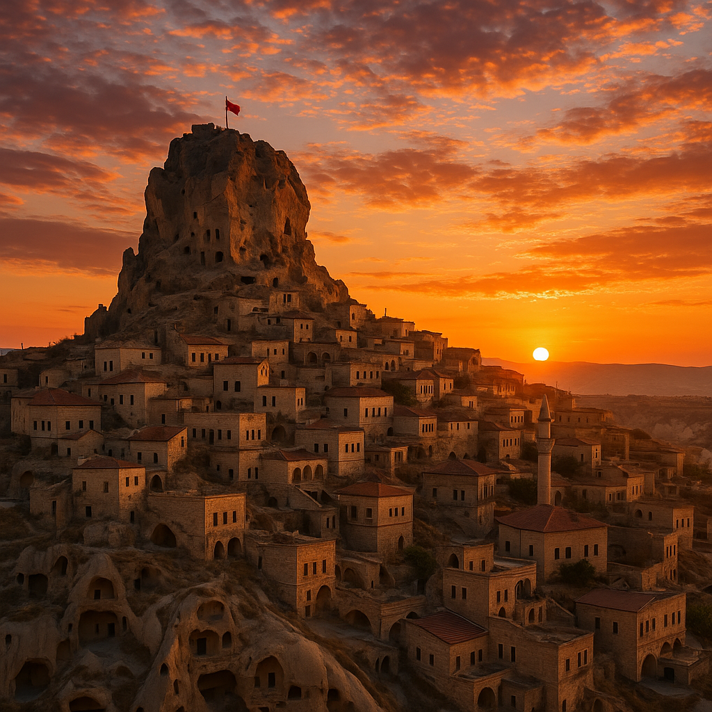 20250711 2300 ortahisar kalesi gün batımı simple compose 01jzxh3g0yet7v4kbjj5g6a8n8